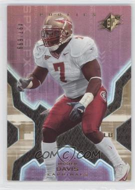 2007 SPx - [Base] - Gold #152 - Rookies - Buster Davis /699