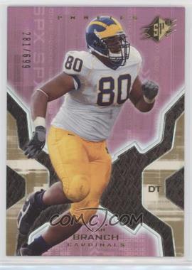 2007 SPx - [Base] - Gold #153 - Rookies - Alan Branch /699