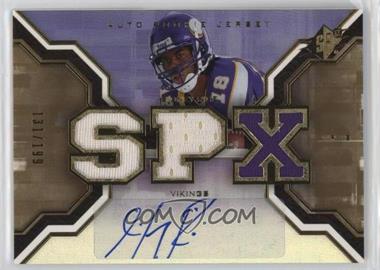 2007 SPx - [Base] - Gold #213 - Auto Rookie Jersey - Sidney Rice /199