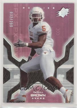 2007 SPx - [Base] - Silver Holofoil #160 - Rookies - Tarell Brown /299