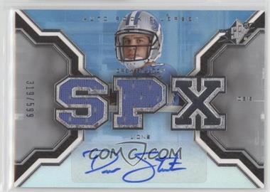 2007 SPx - [Base] #199 - Auto Rookie Jersey - Drew Stanton /599