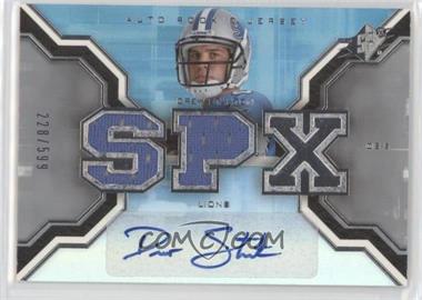 2007 SPx - [Base] #199 - Auto Rookie Jersey - Drew Stanton /599