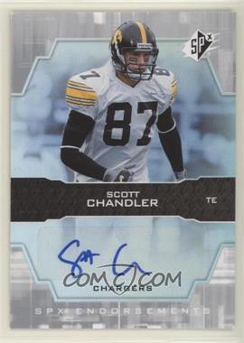 2007 SPx - Endorsements #EN-SC - Scott Chandler