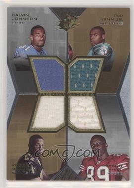 2007 SPx - Freshman Tandems 4 Jerseys #FT4-JGJH - Calvin Johnson, Ted Ginn Jr., Robert Meachem, Jason Hill