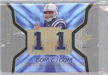 2007 SPx - Winning Materials - Jersey Number Dual Patch #WM-AG - Anthony Gonzalez /10