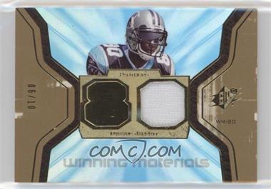 2007 SPx - Winning Materials - Jersey Number Patch #WM-DJ - Dwayne Jarrett /10