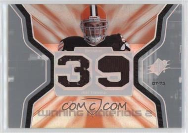 2007 SPx - Winning Materials Stats - Dual #WMS-JT - Joe Thomas