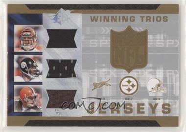 2007 SPx - Winning Trios Jerseys #WT-PRF - Carson Palmer, Ben Roethlisberger, Charlie Frye