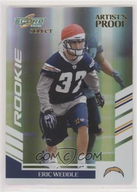 2007 Score Select - [Base] - Artist's Proof #311 - Rookie - Eric Weddle /32