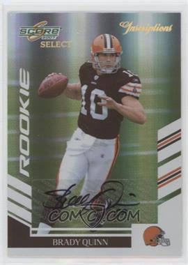 2007 Score Select - [Base] - Gold Zone Autographs #371 - Rookie - Brady Quinn /40