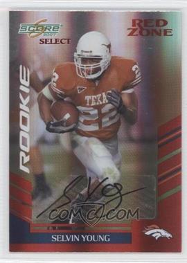2007 Score Select - [Base] - Red Zone Autographs #424 - Rookie - Selvin Young /25
