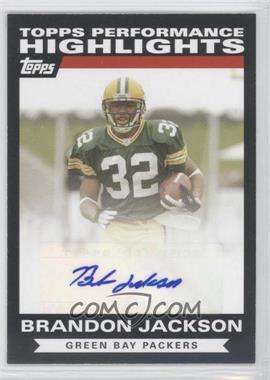 2007 Topps - Highlights Autographs #THABJ - Brandon Jackson