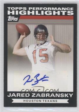 2007 Topps - Highlights Autographs #THAJZ - Jared Zabransky