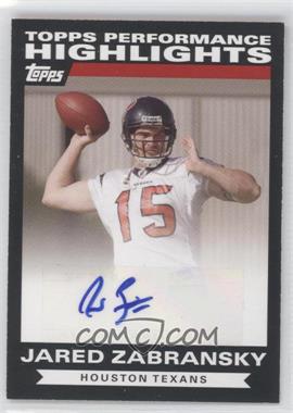 2007 Topps - Highlights Autographs #THAJZ - Jared Zabransky