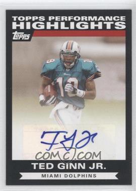 2007 Topps - Highlights Autographs #THATG - Ted Ginn Jr.