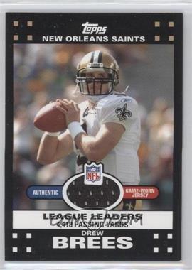 2007 Topps - League Leaders Relic #LLR-DB - Drew Brees