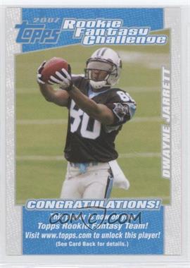 2007 Topps - Rookie Fantasy Challenge #18 - Dwayne Jarrett