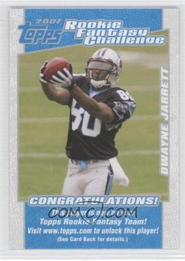 2007 Topps - Rookie Fantasy Challenge #18 - Dwayne Jarrett