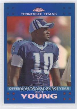 2007 Topps Chrome - [Base] - Blue Refractor #TC107 - Award Winners - Vince Young