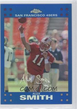 2007 Topps Chrome - [Base] - Blue Refractor #TC118 - Alex Smith