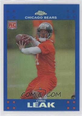 2007 Topps Chrome - [Base] - Blue Refractor #TC174 - Chris Leak