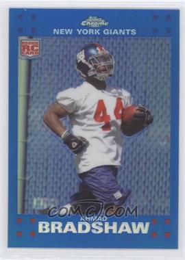 2007 Topps Chrome - [Base] - Blue Refractor #TC195 - Ahmad Bradshaw