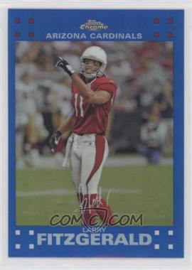 2007 Topps Chrome - [Base] - Blue Refractor #TC20 - Larry Fitzgerald [EX to NM]