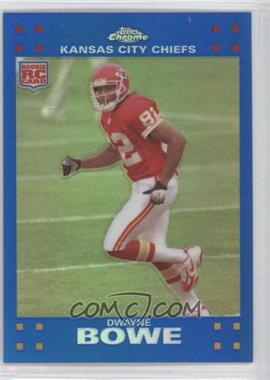 2007 Topps Chrome - [Base] - Blue Refractor #TC203 - Dwayne Bowe