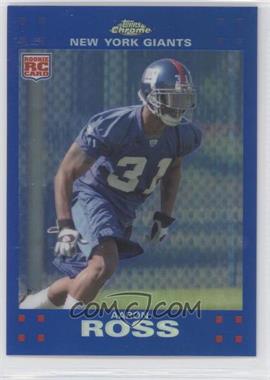 2007 Topps Chrome - [Base] - Blue Refractor #TC250 - Aaron Ross