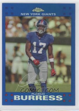 2007 Topps Chrome - [Base] - Blue Refractor #TC27 - Plaxico Burress