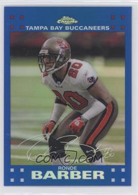 2007 Topps Chrome - [Base] - Blue Refractor #TC92 - Ronde Barber