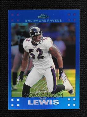 2007 Topps Chrome - [Base] - Blue Refractor #TC95 - Ray Lewis