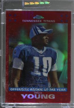 2007 Topps Chrome - [Base] - Red Refractor #TC107 - Award Winners - Vince Young /139 [Uncirculated]