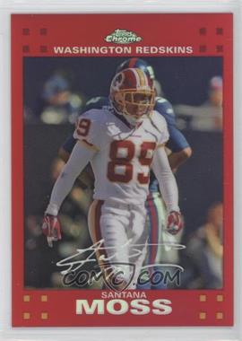 2007 Topps Chrome - [Base] - Red Refractor #TC140 - Santana Moss /139