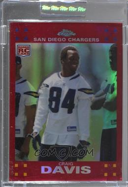 2007 Topps Chrome - [Base] - Red Refractor #TC207 - Craig Davis /139 [Uncirculated]
