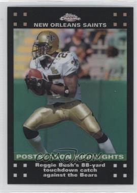 2007 Topps Chrome - [Base] - Refractor #TC162 - Postseason Highlights - Reggie Bush