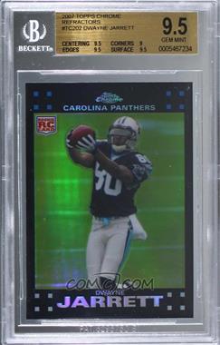 2007 Topps Chrome - [Base] - Refractor #TC202 - Dwayne Jarrett [BGS 9.5 GEM MINT]