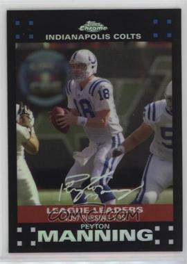 2007 Topps Chrome - [Base] - Refractor #TC96 - League Leaders - Peyton Manning