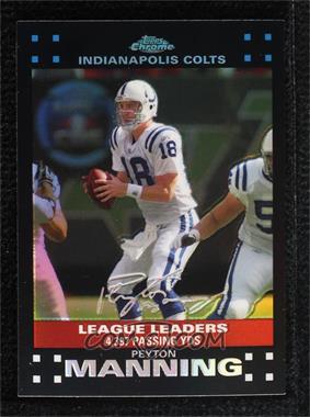 2007 Topps Chrome - [Base] - Refractor #TC96 - League Leaders - Peyton Manning