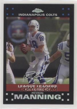 2007 Topps Chrome - [Base] - Refractor #TC96 - League Leaders - Peyton Manning