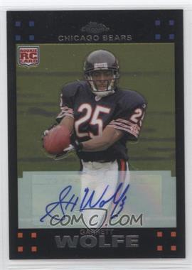 2007 Topps Chrome - [Base] - Rookie Autographs #TC199 - Garrett Wolfe