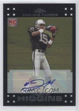 2007 Topps Chrome - [Base] - Rookie Autographs #TC214 - Johnnie Lee Higgins