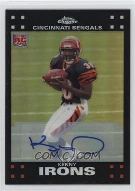 2007 Topps Chrome - [Base] - Rookie Refractor Autographs #TC185 - Kenny Irons /50