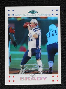 2007 Topps Chrome - [Base] - White Refractor #TC6 - Tom Brady /869 [EX to NM]