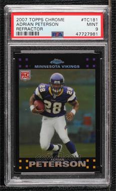 2007 Topps Chrome - [Base] #TC181 - Adrian Peterson [PSA 9 MINT]