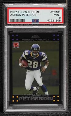 2007 Topps Chrome - [Base] #TC181 - Adrian Peterson [PSA 9 MINT]