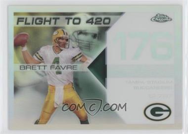 2007 Topps Chrome - Multi-Year Issue Brett Favre Flight to 420 - White Refractor #BFC-BF176 - Brett Favre /100