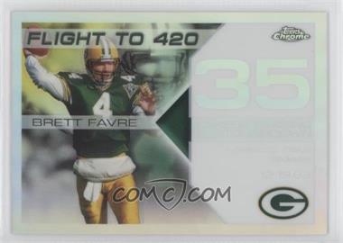 2007 Topps Chrome - Multi-Year Issue Brett Favre Flight to 420 - White Refractor #BFC-BF35 - Brett Favre /100