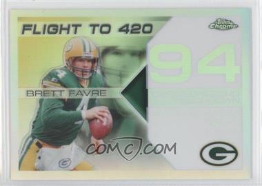 2007 Topps Chrome - Multi-Year Issue Brett Favre Flight to 420 - White Refractor #BFC-BF94 - Brett Favre /100