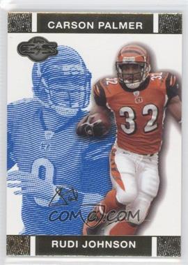 2007 Topps Co-Signers - [Base] - Blue Changing Faces Gold #17.1 - Rudi Johnson, Carson Palmer /349